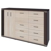 Ladekast /dressoir Aitape 48, kleur: donker Sonoma eiken / licht Sonoma eiken - afmetingen: 105 x 170 x 40 cm (H x B x D)