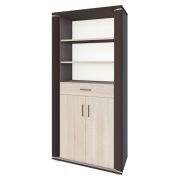 kast Aitape 27, kleur: donker Sonoma eiken / licht Sonoma eiken - afmetingen: 188 x 90 x 40 cm (H x B x D)