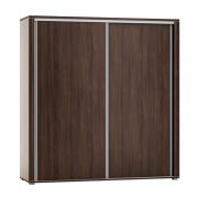 Schuifdeurkast / kleerkast Aitape 18, kleur: donker Sonoma eiken - afmetingen: 188 x 160 x 60 cm (H x B x D)
