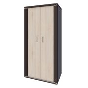 Draaideurkast / kledingkast Aitape 29, kleur: donker Sonoma eiken / licht Sonoma eiken - afmetingen: 188 x 90 x 55 cm (H x B x D)