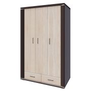 Draaideurkast / kledingkast Aitape 30, kleur: donker Sonoma eiken / licht Sonoma eiken - afmetingen: 188 x 120 x 55 cm (H x B x D)