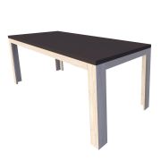 Uitschuifbare eettafel Aitape 22, kleur: donker Sonoma eiken / licht Sonoma eiken - afmetingen: 160-200 x 80 cm (B x D)