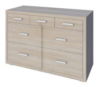 ladekast / dressoir Kerowagi 15, kleur: Sonoma eiken - afmetingen: 77 x 115 x 41 cm (H x B x D)