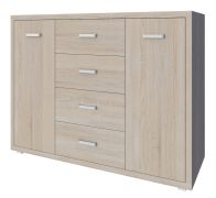ladekast / dressoir Kerowagi 12, kleur: Sonoma eiken - afmetingen: 105 x 140 x 41 cm (H x B x D)
