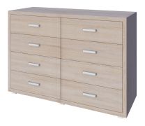 ladekast / dressoir Kerowagi 13, kleur: Sonoma eiken - afmetingen: 90 x 135 x 41 cm (H x B x D)
