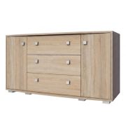 Ladekast /dressoir Rabaul 09, kleur: Sonoma eiken - afmetingen: 80 x 160 x 43 cm (H x B x D)