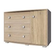 Ladekast /dressoir Rabaul 08, kleur: Sonoma eiken - afmetingen: 80 x 120 x 43 cm (H x B x D)
