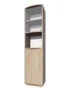 Vitrinekast Rabaul 34, kleur: Sonoma eiken - afmetingen: 200 x 49 x 40 cm (H x B x D)
