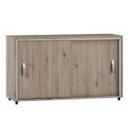 ladeblok / rolcontainer / Cianjur 06, kleur: eiken / wit - afmetingen: 72 x 120 x 45 cm (H x B x D)
