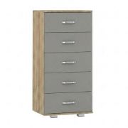 ladekast / lowboard kast Ciomas 13, kleur: Sonoma eiken / grijs - Afmetingen: 104 x 50 x 40 cm (H x B x D)