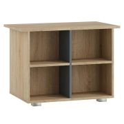 Salontafel Ciomas 01, kleur: Sonoma eiken / grijs - afmetingen: 78 x 78 x 47 cm (B x D x H)