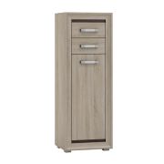 Ladenkast Kundiawa 12, kleur: Sonoma eiken licht / Sonoma eiken donker - afmetingen: 140 x 50 x 40 cm (H x B x D)
