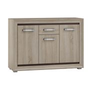Ladenkast Kundiawa 06, kleur: Sonoma eiken licht / Sonoma eiken donker - afmetingen: 86 x 120 x 40 cm (H x B x D)