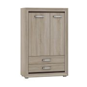 Ladenkast /dressoir Kundiawa 08, kleur: Sonoma eiken licht / Sonoma eiken donker - afmetingen: 140 x 90 x 40 cm (H x B x D)