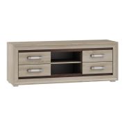TV-onderkast Kundiawa 02, kleur: Sonoma eiken licht / Sonoma eiken donker - afmetingen: 50 x 140 x 40 cm (H x B x D)