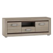 TV-onderkast Kundiawa 01, kleur: Sonoma eiken licht / Sonoma eiken donker - afmetingen: 50 x 140 x 40 cm (H x B x D)