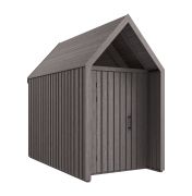 Tuinhuis / berging van massief sparrenhout / 1 raam / Grijs-bruin / Grondoppervlakte: 4,64 m² / Scandinavische stijl / zadeldak / Malmö 24 / buitenmaten: 162,4 x 285,7 cm