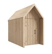 Tuinhuis | Onbehandeld | Grondoppervlakte: 4,50 m² | Scandinavische stijl | Buitenmaten: 162,4 x 207,7 cm | Zadeldak | Malmö 25 | Vurenhout