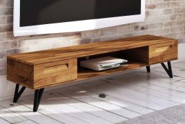 TV-onderkast Masterton 18 geolied massief wild eiken  - Afmetingen: 42 x 182 x 45 cm (H x B x D)