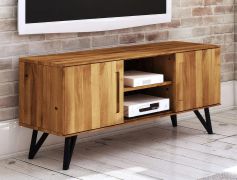 TV-onderkast Masterton 20 geolied massief wild eiken- Afmetingen: 61 x 136 x 45 cm (H x B x D)