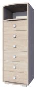 Ladekast /kast Rabaul 14, kleur: Sonoma eiken - afmetingen: 138 x 49 x 40 cm (H x B x D)