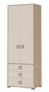 Draaideurkast / kledingkast 18, kleur: beuken / crème - 236 x 84 x 56 cm (h x b x d)