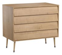 Ladekast /commode Peetu 01, kleur: eiken - Afmetingen: 90 x 100 x 56 cm (H x B x D)