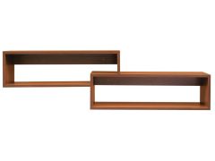 wandrek / hangrek Catamarca 03, kleur: walnoten - 39 x 140 x 20 cm (h x b x d)