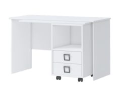 Bureau 29, kleur: wit - Afmetingen: 76 x 125 x 60 cm (H x B x D)