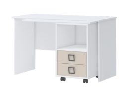 Bureau 29, kleur: wit / crème - Afmetingen: 76 x 125 x 60 cm (H x B x D)