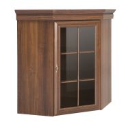 Vitrine-opzetstuk voor de Sentis-ladekast / commode, kleur: donkerbruin - 97 x 75 x 75 cm (H x B x D)