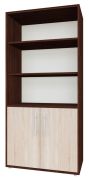 Highboard  kast Curug 18, Kleur: walnoot / Iep - Afmetingen: 188 x 90 x 34 cm (H x B x D)