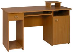 Bureau Banjaran 03, kleur: elzenhout - afmetingen: 76 x 124 x 60 cm (H x B x D)