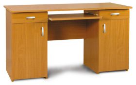 Bureau Banjaran 06, kleur: elzenhout - afmetingen: 75 x 132 x 60 cm (H x B x D)