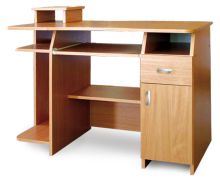 Bureau Banjaran 15, kleur: elzenhout - afmetingen: 76 x 110 x 55 cm (H x B x D)