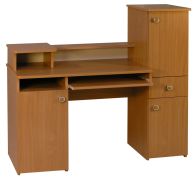 Bureau Banjaran 24, kleur: elzen - afmetingen: 120 x 129 x 52 cm (H x B x D)