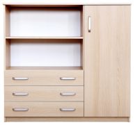 Dressoir / ladekast Kebumen 14, kleur: Sonoma eiken - Afmetingen: 122 x 130 x 40 cm (H x B x D)