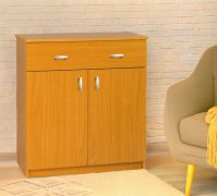 Dressoir / ladekast Kebumen 26, kleur: elzenhout - afmetingen: 90 x 80 x 40 cm (H x B x D)