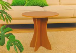 Salontafel Grogol 12, Kleur: Elzen - Afmetingen: 60 x 60 x 60 cm (B x D x H)