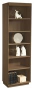 open kast Fazenda 04, kleur: donkerbruin, deels massieve eik - 201 x 61 x 41 cm (h x b x d)
