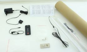 LED verlichting voor horizontaal opklapbed Nalut 11 met matrasmaat van 120 x 200 cm