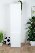 Jeugdkamer / tienerkamer - Kast Alard 02, kleur: wit - Afmetingen: 195 x 45 x 52 cm (H x B x D)