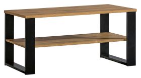 Salontafel Trevalli 9, kleur: eiken / zwart - Afmetingen: 100 x 56 x 49 cm (B x D x H)