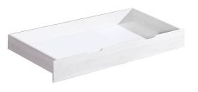 Lade voor eenpersoonsbed / tweepersoonsbed / logeerbed Caesio, kleur: wit - Afmetingen: 20 x 75 x 150 cm (H x B x L)
