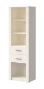 Plank Schleie 05, kleur: wit grenen - Afmetingen: 191 x 59 x 40 cm (H x B x D)