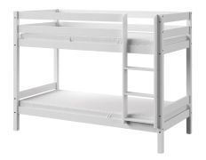 Kinderbed / stapelbed Niklas 01, massief, kleur: wit - ligvlak: 90 x 190 cm (b x l)