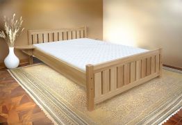 eenpersoonsbed / logeerbed massief beukenhout naturel 106, incl. lattenbodem - afmetingen 140 x 200 cm
