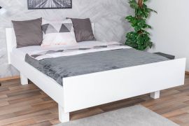 Wit eenpersoonsbed, modern logeerbed, massief beukenhout 116B, incl. lattenbodem, ligvlak 140 x 200 cm, stabiel en duurzaam, hoogwaardige afwerking