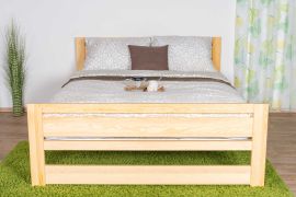 eenpersoonsbed / logeerbed massief grenenhout, naturel 71, incl. lattenbodem - afmetingen 140 x 200 cm