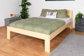 tienerbed / jeugdbed massief grenenhout, naturel 73, incl. lattenbodem - afmetingen 140 x 200 cm